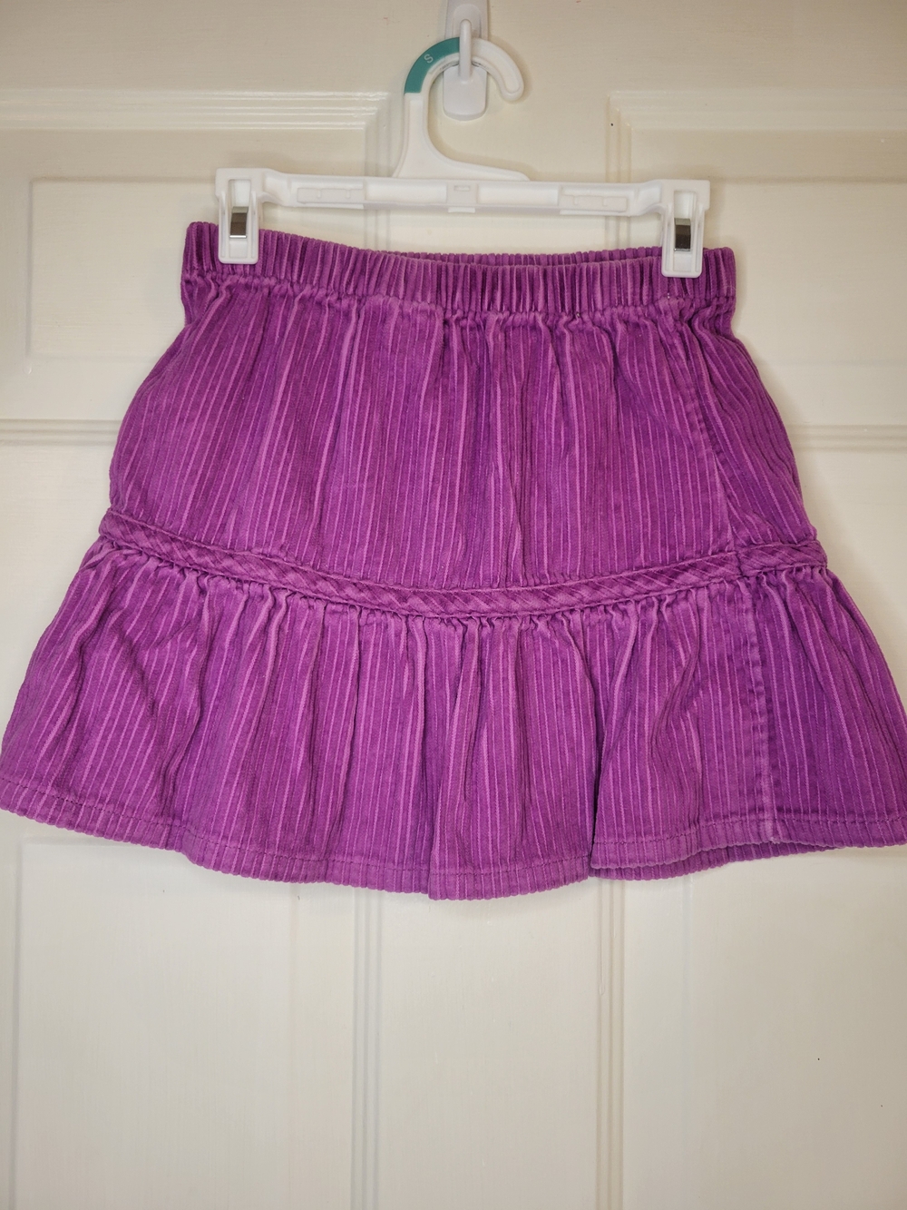 Hanna Andersson Bright Purple Tiered Corduroy Mini Skirt - Picture 5 of 7